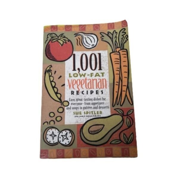1,001 Low-Fat Vegetarian Recipes Cookbook Vintage 1997 - Picture 1 of 7